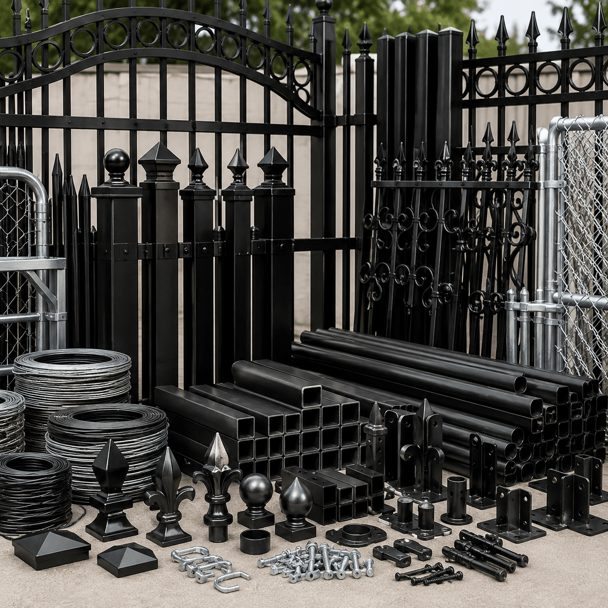 Metal & Ornamental Fence Supplies